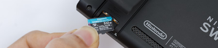 Nintendo Switch and microSD card
