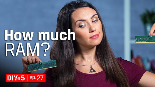 Trisha holding 2 memory modules
